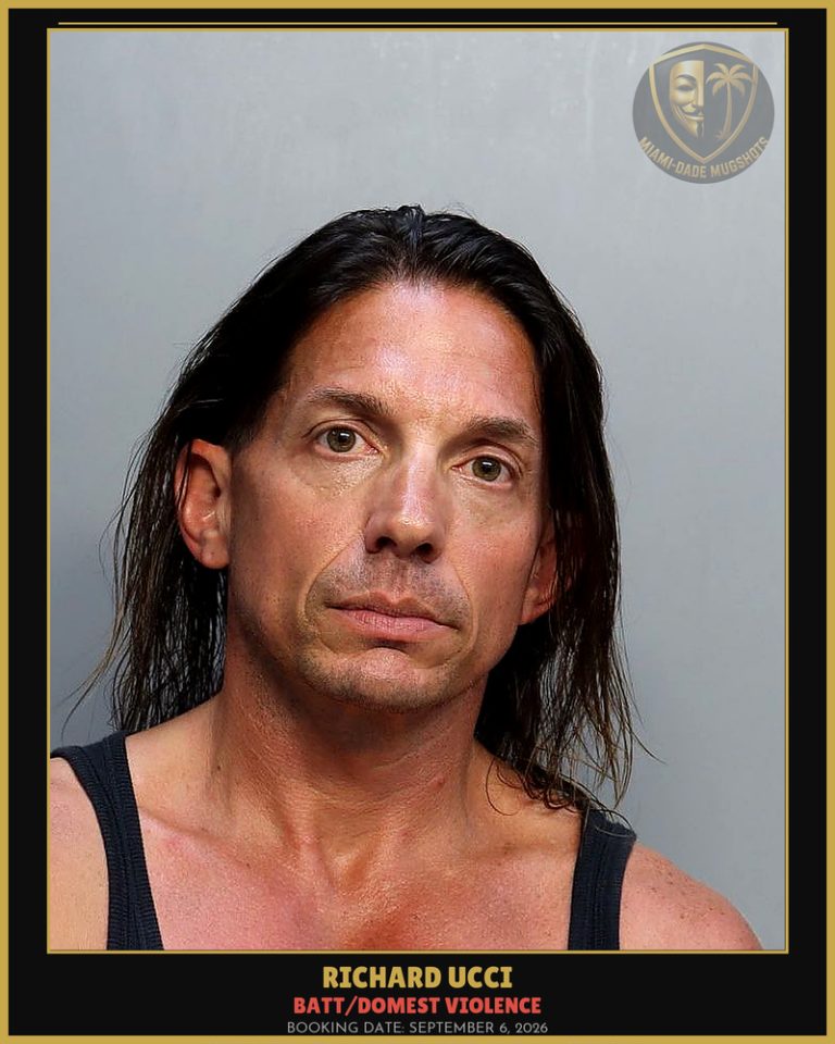 Ucci Richard  Allen Arrested – BATT/DOMEST VIOLENCE – Miami-Dade County (September 6, 2026)
