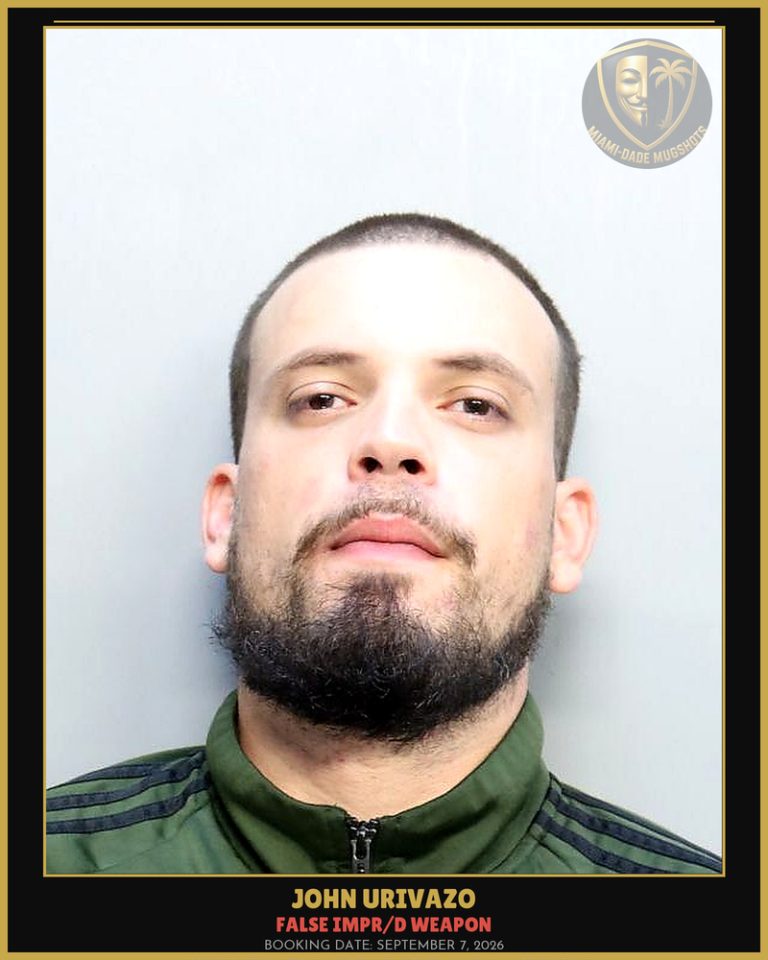 Urivazo John Peter Arrested – FALSE IMPR/D WEAPON – Miami-Dade County (September 7, 2026)