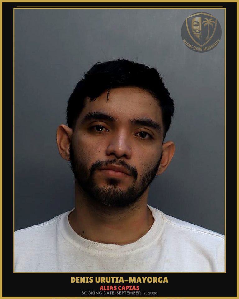 Urutia-Mayorga Denis  Francisco Arrested – ALIAS CAPIAS – Miami-Dade County (September 17, 2026)