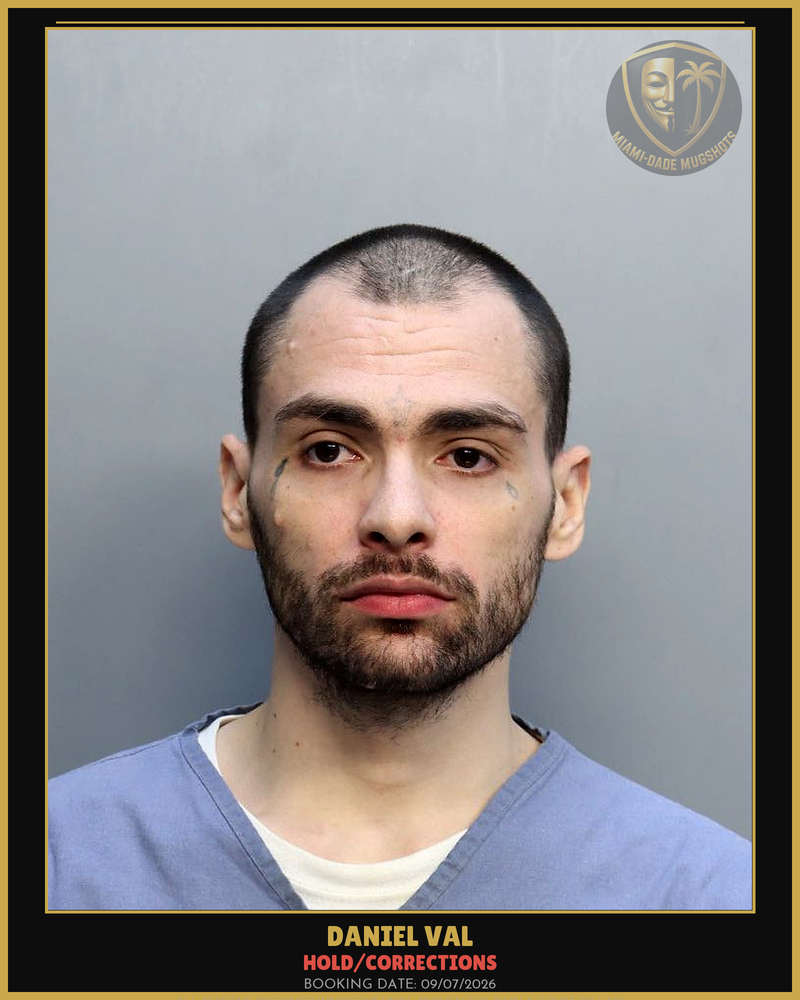 Val Daniel Arrested – Hold/Corrections – Miami-Dade County (Unknown)