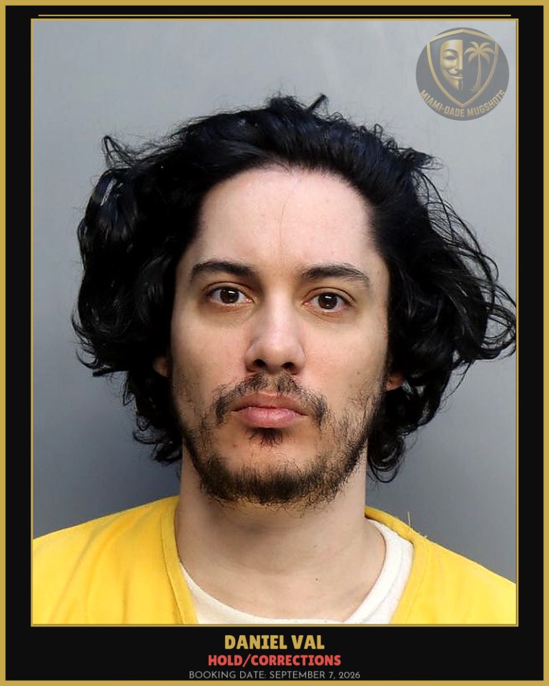 Val Daniel Arrested – HOLD/CORRECTIONS – Miami-Dade County (September 7, 2026)
