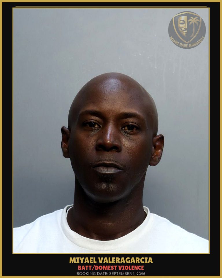 Valeragarcia Miyael Arrested – BATT/DOMEST VIOLENCE – Miami-Dade County (September 1, 2026)
