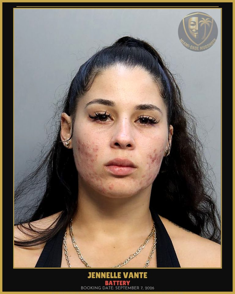 Vante Jennelle  Maria Arrested – BATTERY – Miami-Dade County (September 7, 2026)