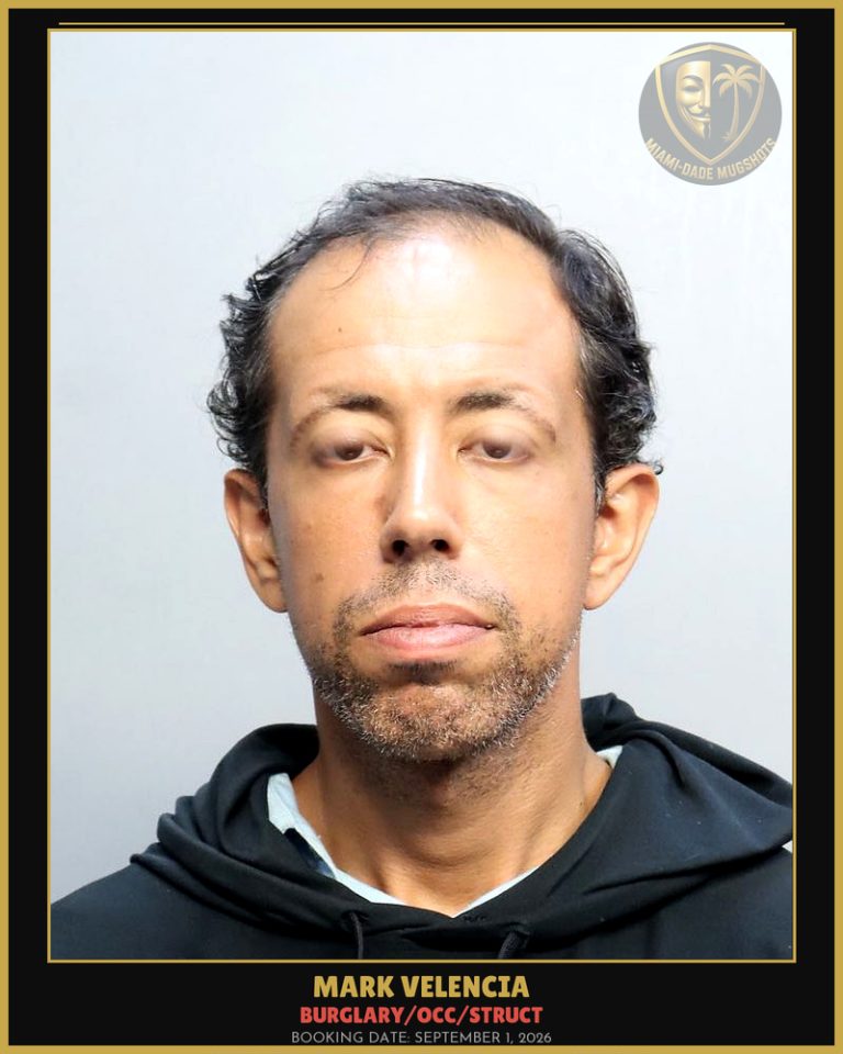 Velencia Mark  Anthony Arrested – BURGLARY/OCC/STRUCT – Miami-Dade County (September 1, 2026)