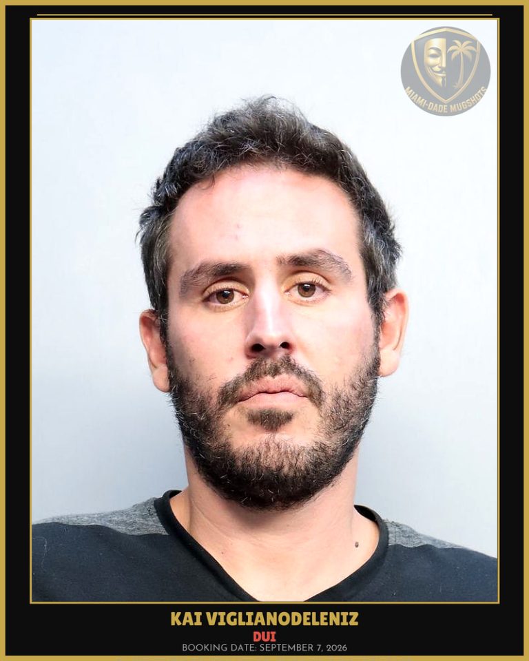 Viglianodeleniz Kai  Paxti Arrested – DUI – Miami-Dade County (September 7, 2026)