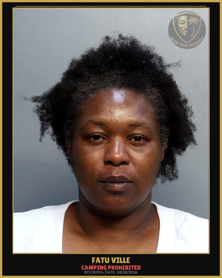 Ville Fatu Arrested – CAMPING PROHIBITED – Miami-Dade County (Unknown)