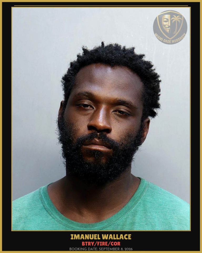 Wallace Imanuel Samah Arrested – BTRY/FIRE/COR – Miami-Dade County (September 8, 2026)