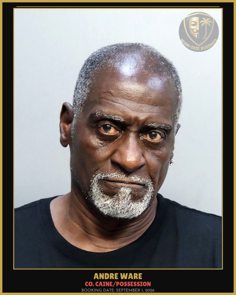 Ware Andre  Maurice Arrested – Co. Caine/POSSESSION – Miami-Dade County (September 1, 2026)
