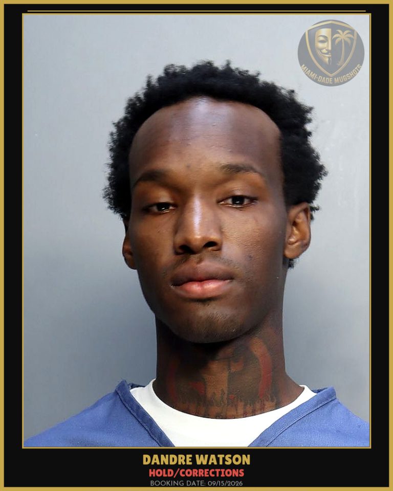 Watson Dandre Arrested – HOLD/CORRECTIONS – Miami-Dade County (Unknown)