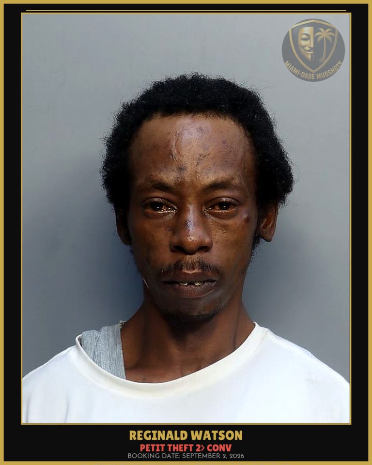Watson Reginald  Dale Arrested – PETIT THEFT 2> CONV – Miami-Dade County (September 2, 2026)