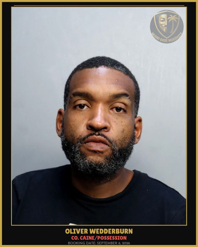 Wedderburn Oliver  Lino Arrested – Co. Caine/POSSESSION – Miami-Dade County (September 6, 2026)