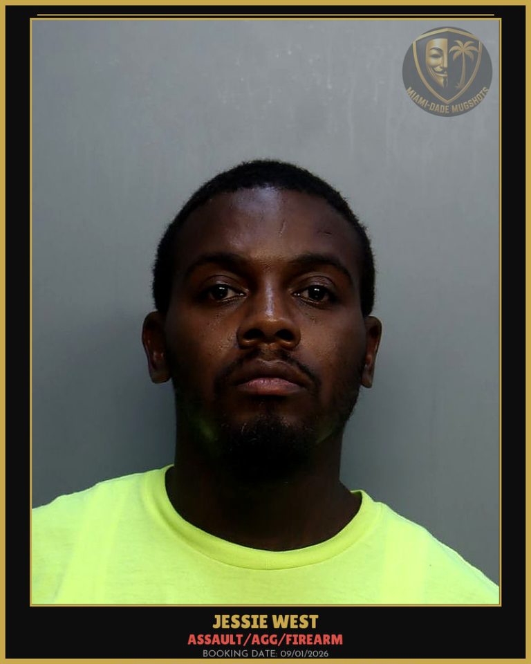 West Jessie Rashad Arrested – ASSAULT/AGG/FIREARM – Miami-Dade County (Unknown)