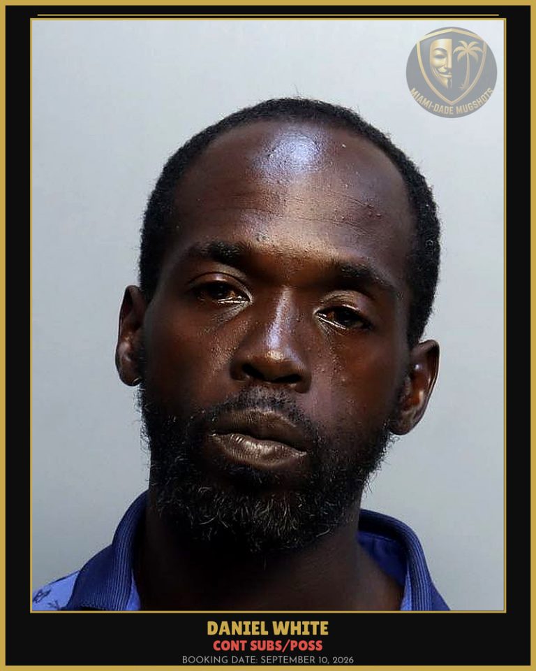 White Daniel Wesley Arrested – CONT SUBS/POSS – Miami-Dade County (September 10, 2026)