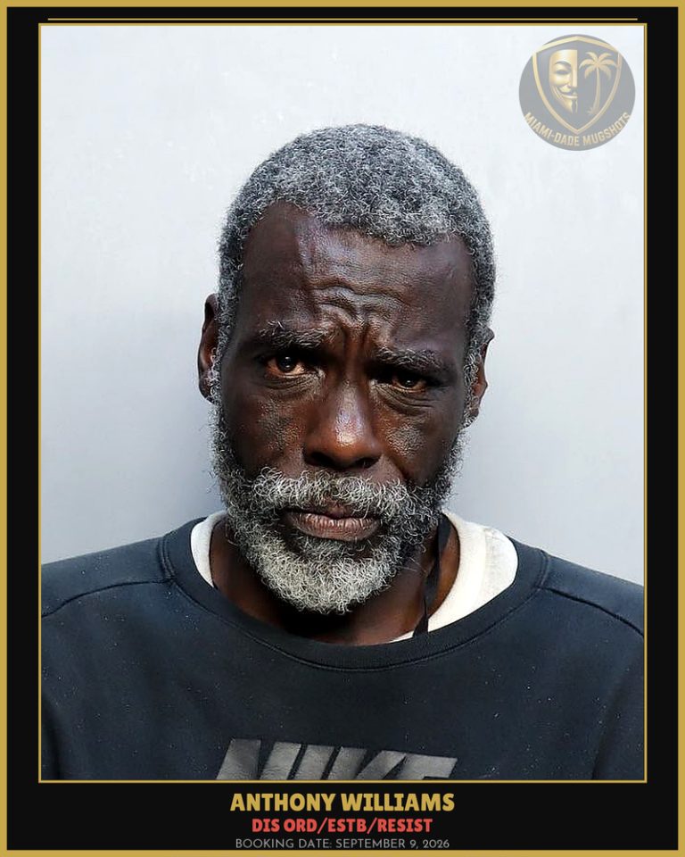 Williams Anthony Devon Arrested – DIS ORD/ESTB/RESIST – Miami-Dade County (September 9, 2026)