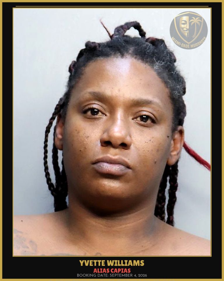 Williams Yvette  Shermayne Arrested – ALIAS CAPIAS – Miami-Dade County (September 4, 2026)