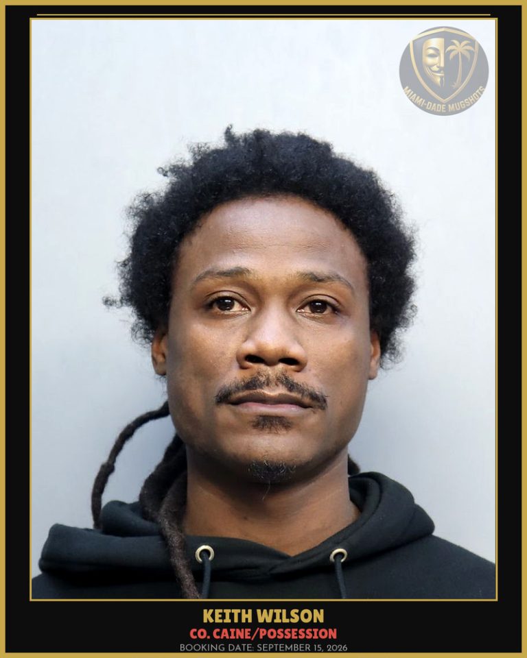 Wilson Keith  Bransford Arrested – Co. Caine/POSSESSION – Miami-Dade County (September 15, 2026)
