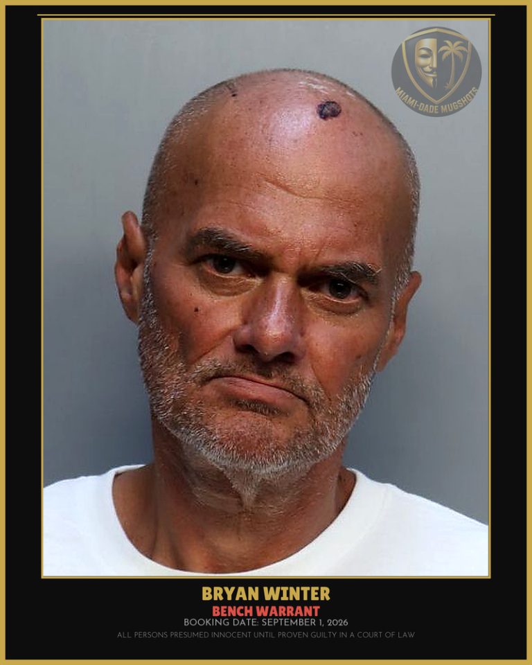 Winter Bryan Arrested – BENCH WARRANT – Miami-Dade County (September 1, 2026)