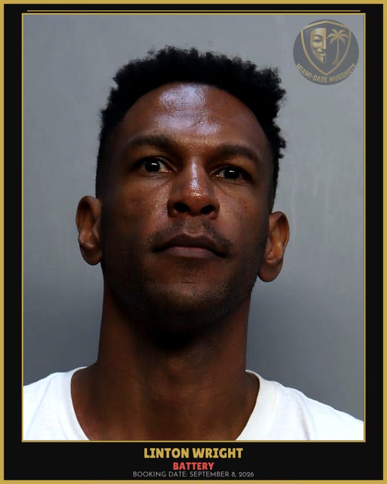 Wright Linton Arrested – BATTERY – Miami-Dade County (September 8, 2026)