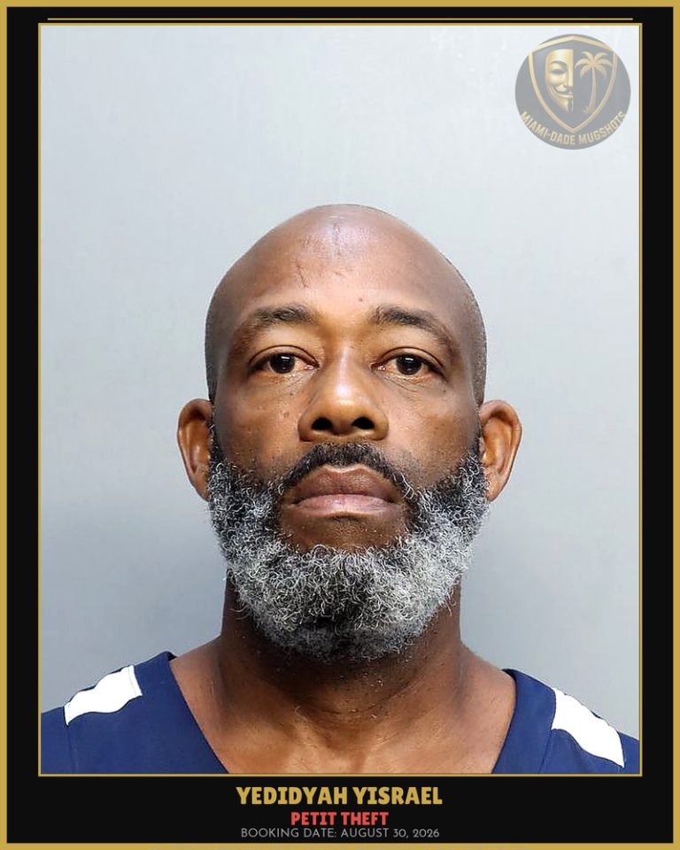 Yisrael Yedidyah Arrested – PETIT THEFT – Miami-Dade County (August 30, 2026)