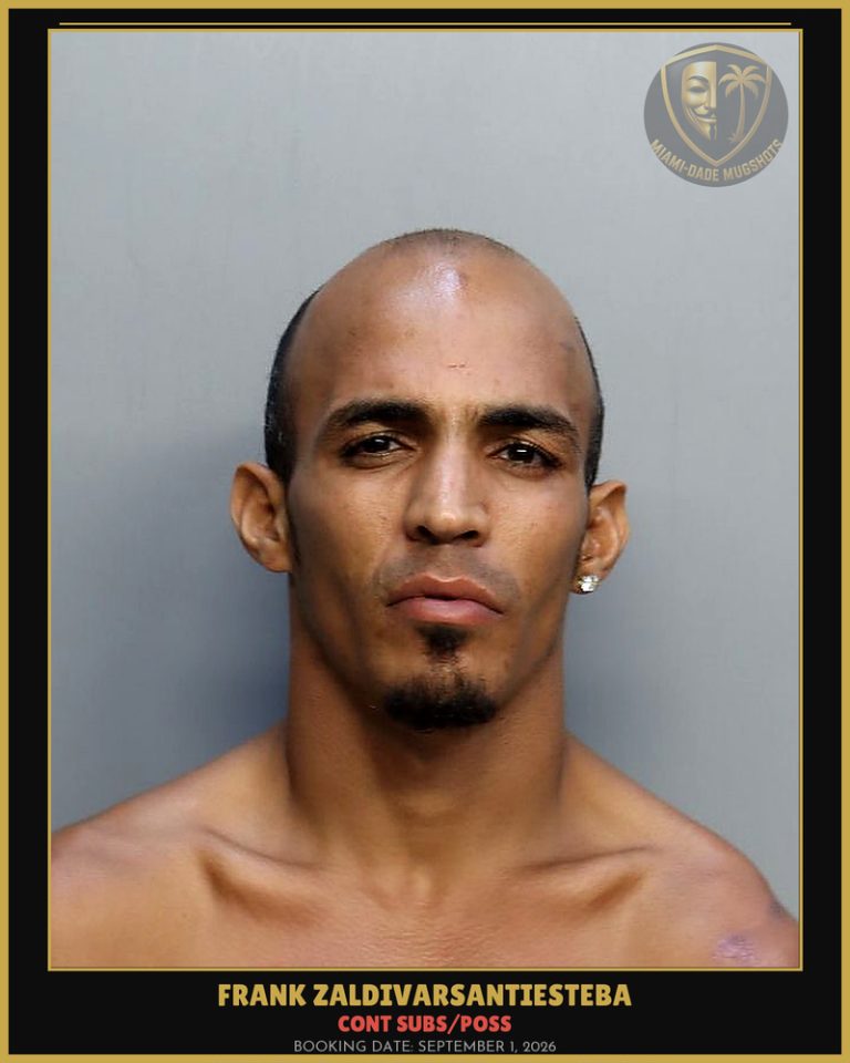 Zaldivarsantiesteba Frank Arrested – CONT SUBS/POSS – Miami-Dade County (September 1, 2026)