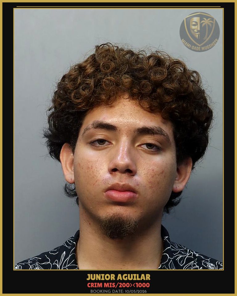 Aguilar Junior  Asareel Arrested – CRIM MIS/200><1000 – Miami-Dade County (Unknown)