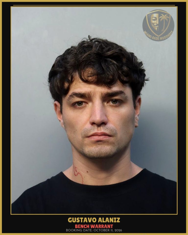 Alaniz Gustavo Geovanie Arrested – BENCH WARRANT – Miami-Dade County (October 11, 2026)