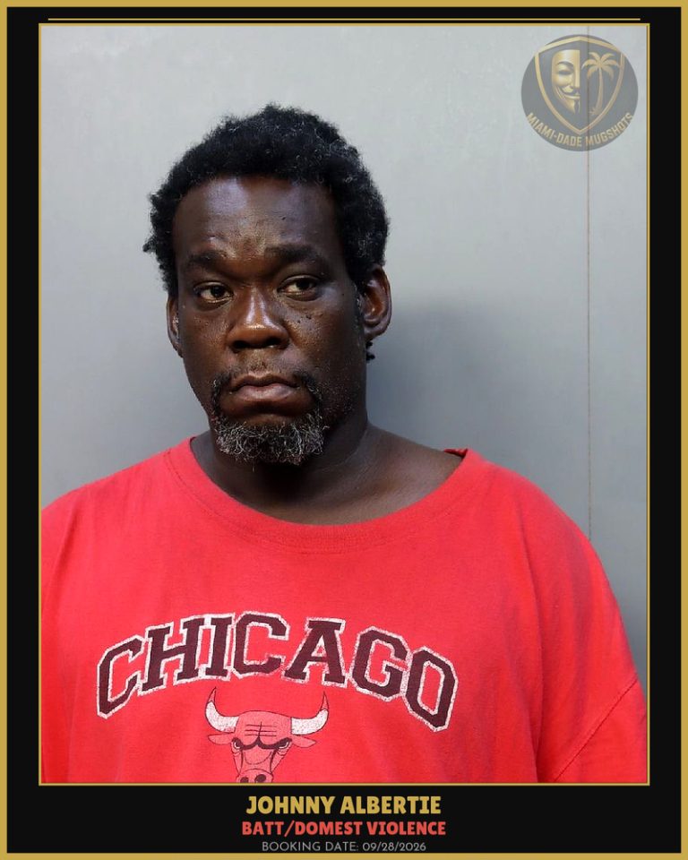 Albertie Johnny  Allen Arrested – BATT/DOMEST VIOLENCE – Miami-Dade County (Unknown)