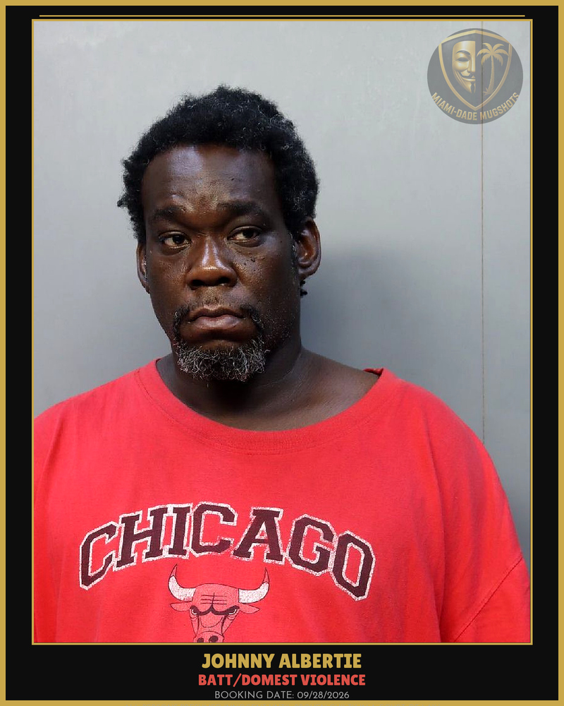 Albertie Johnny Allen Arrested – Batt/Domest Violence – Miami-Dade County (Unknown)
