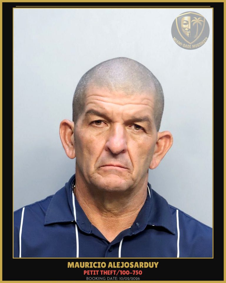 Alejosarduy Mauricio Arrested – PETIT THEFT/100-750 – Miami-Dade County (Unknown)