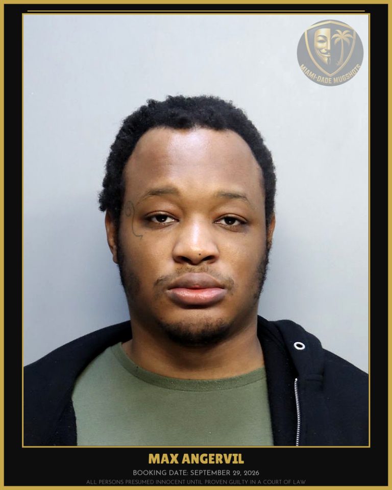 Angervil Max Arrested – Miami-Dade County (September 29, 2026)