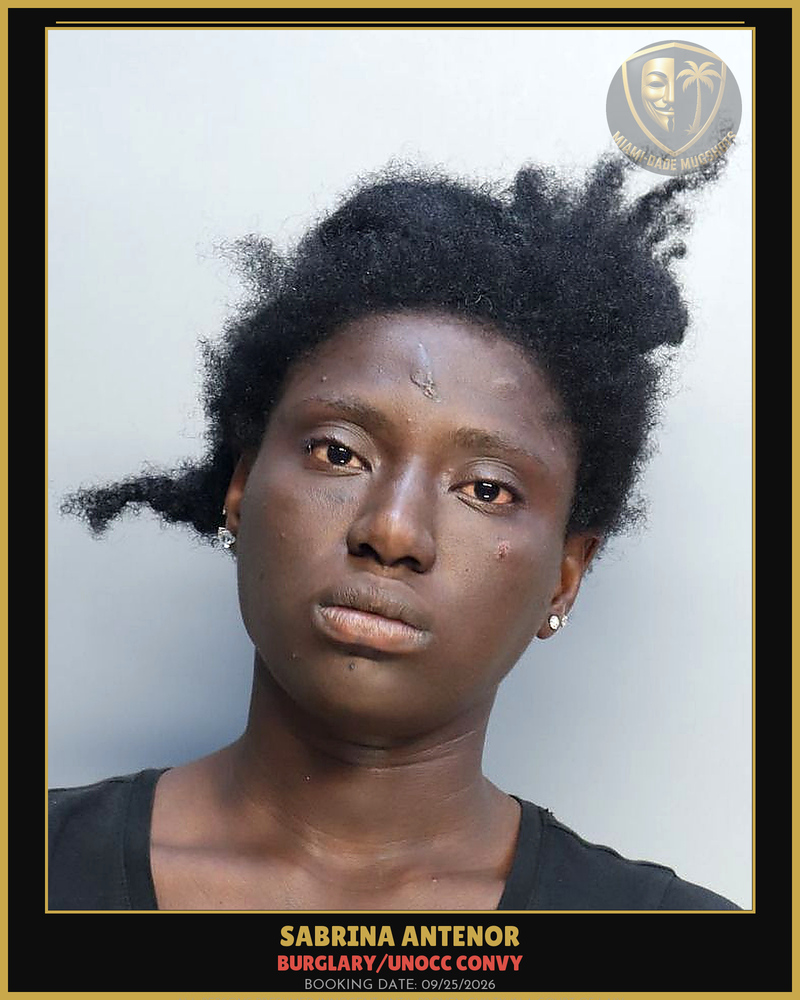 Antenor Sabrina Arrested – Burglary/Unocc Convy – Miami-Dade County (Unknown)