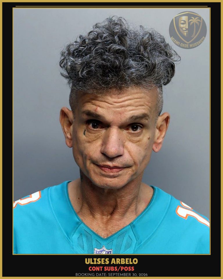 Arbelo Ulises Arrested – CONT SUBS/POSS – Miami-Dade County (September 30, 2026)