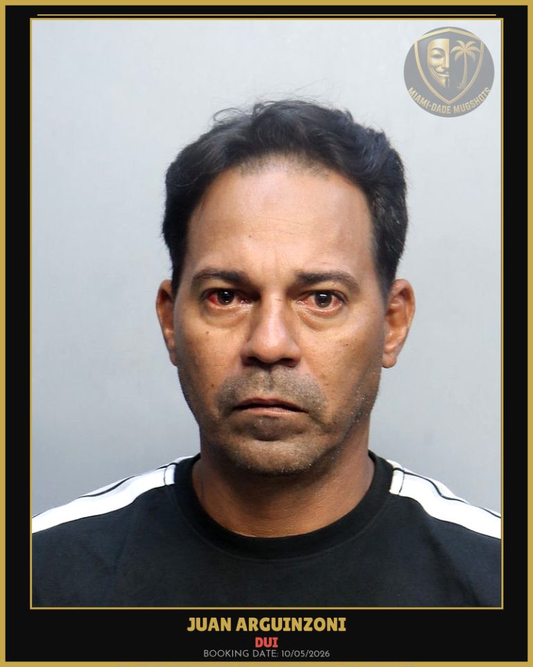 Arguinzoni Juan  Carlo Arrested – DUI – Miami-Dade County (Unknown)