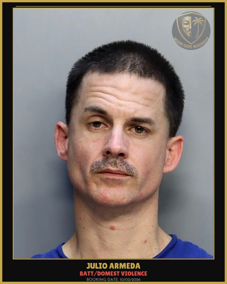 Armeda Julio  Enrique Arrested – BATT/DOMEST VIOLENCE – Miami-Dade County (Unknown)