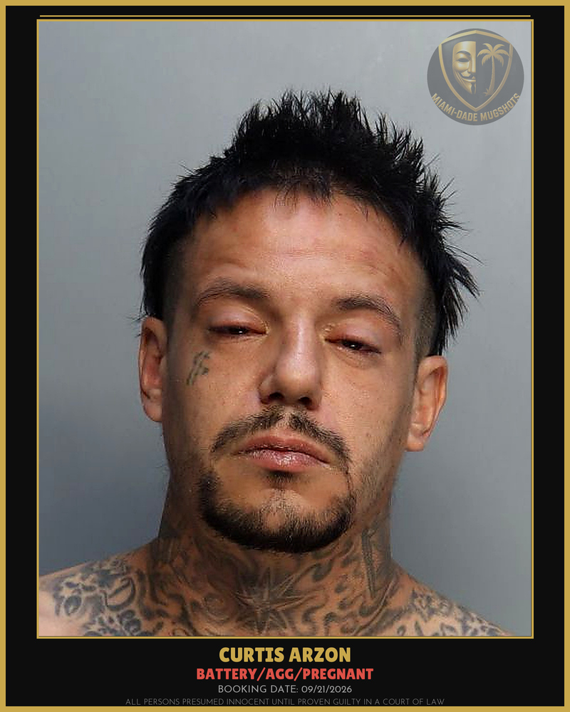 Arzon Curtis Arrested – Battery/Agg/Pregnant – Miami-Dade County (Unknown)