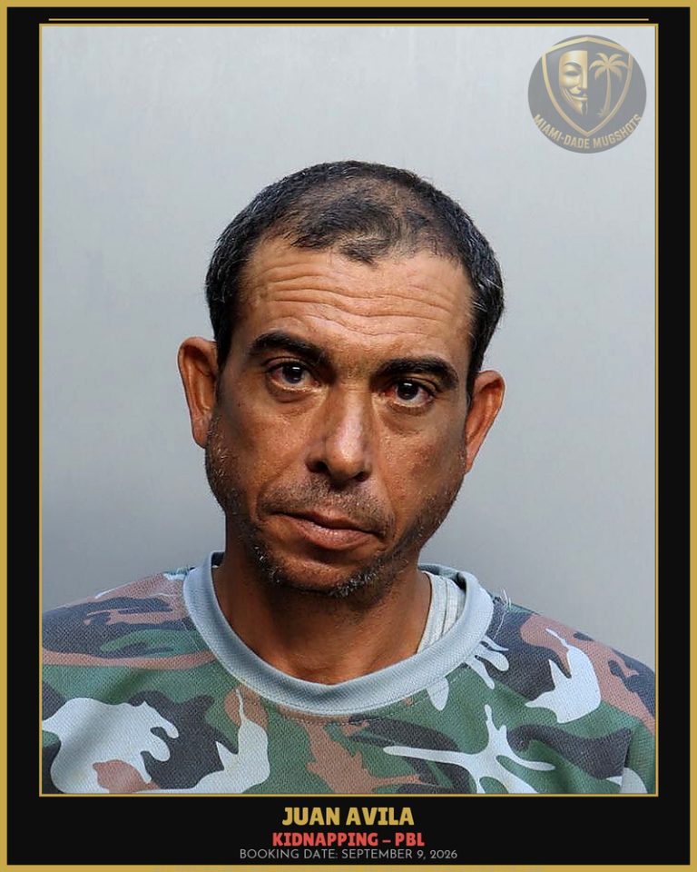 Avila Juan Arrested – KIDNAPPING – PBL – Miami-Dade County (September 9, 2026)