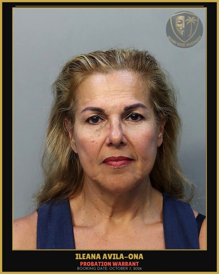 Avila-Ona Ileana  Sonia Arrested – PROBATION WARRANT – Miami-Dade County (October 7, 2026)