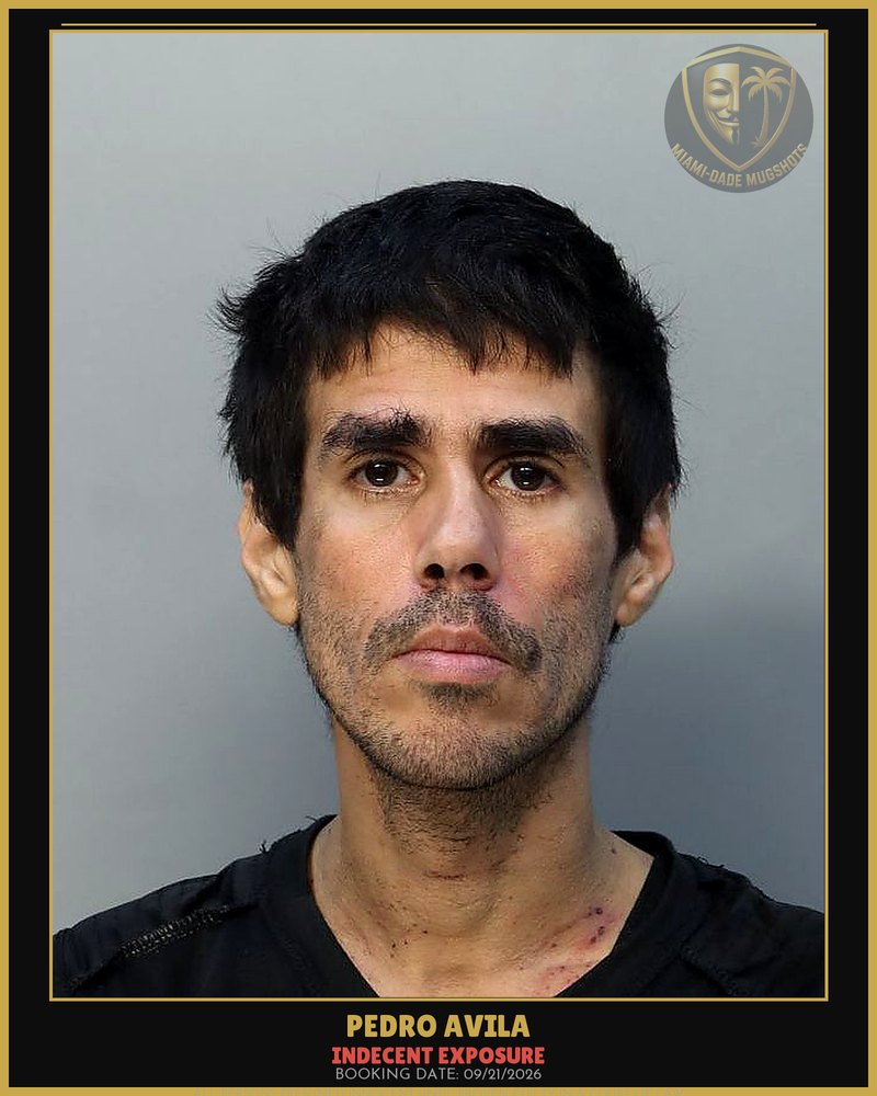 Avila Pedro Arrested – Indecent Exposure – Miami-Dade County (Unknown)