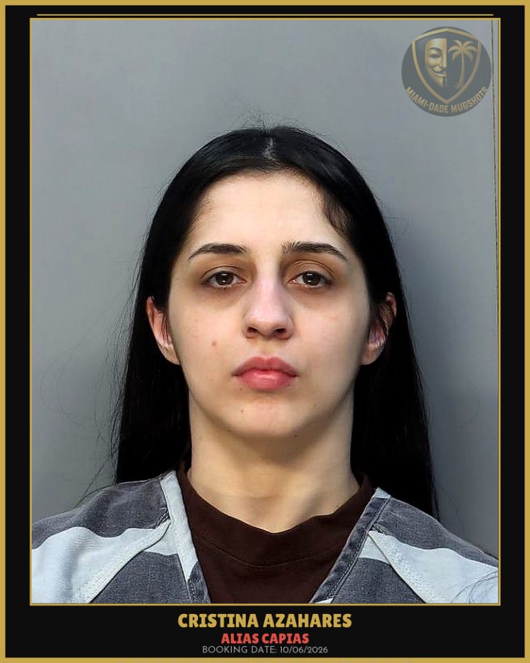 Azahares Cristina Arrested – ALIAS CAPIAS – Miami-Dade County (Unknown)