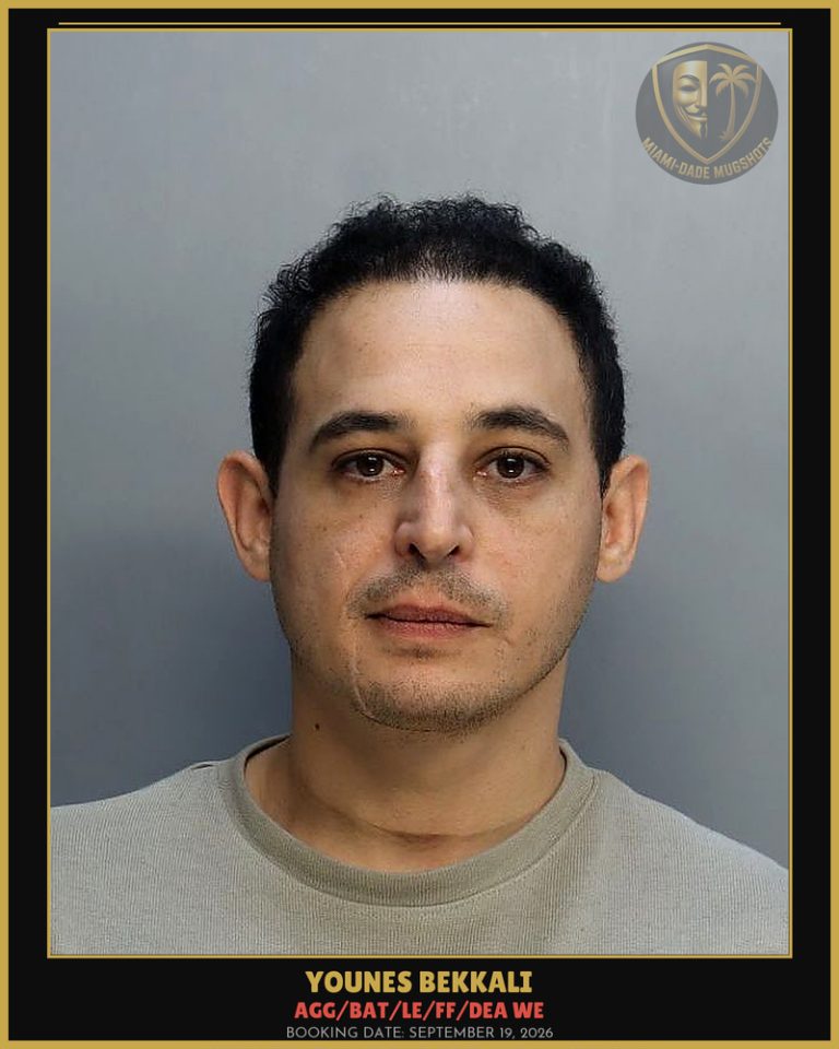 Bekkali Younes Arrested – AGG/BAT/LE/FF/DEA WE – Miami-Dade County (September 19, 2026)