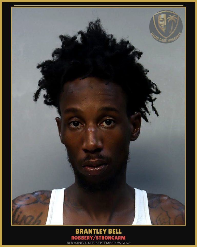 Bell Brantley Elijah Arrested – ROBBERY/STRONGARM – Miami-Dade County (September 26, 2026)