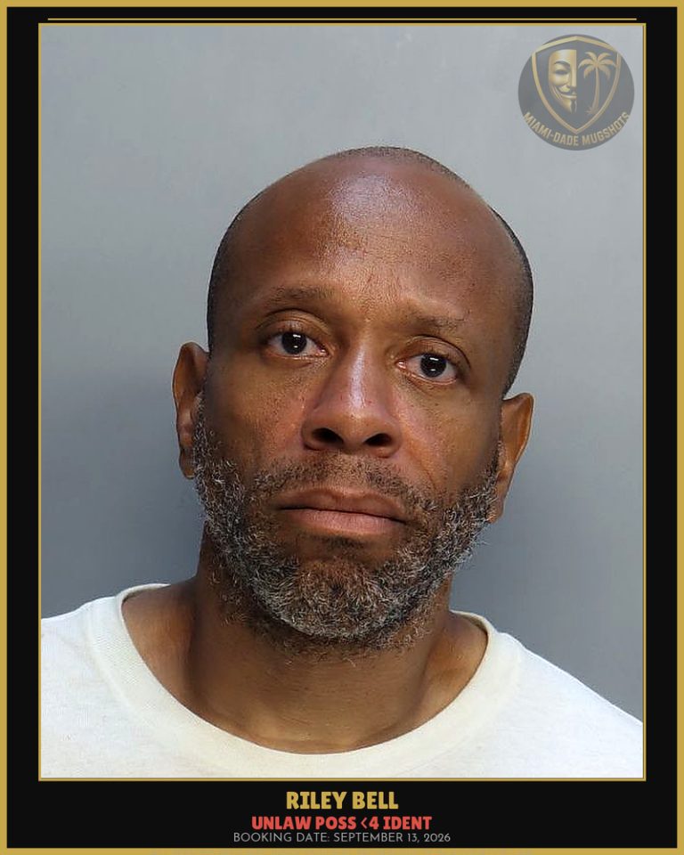 Bell Riley  Thomas Arrested – UNLAW POSS <4 IDENT – Miami-Dade County (September 13, 2026)