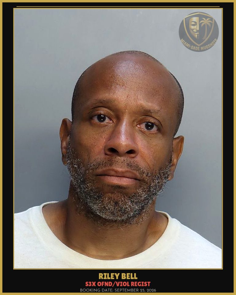 Bell Riley Thomas Arrested – s3x OFND/VIOL REGIST – Miami-Dade County (September 25, 2026)