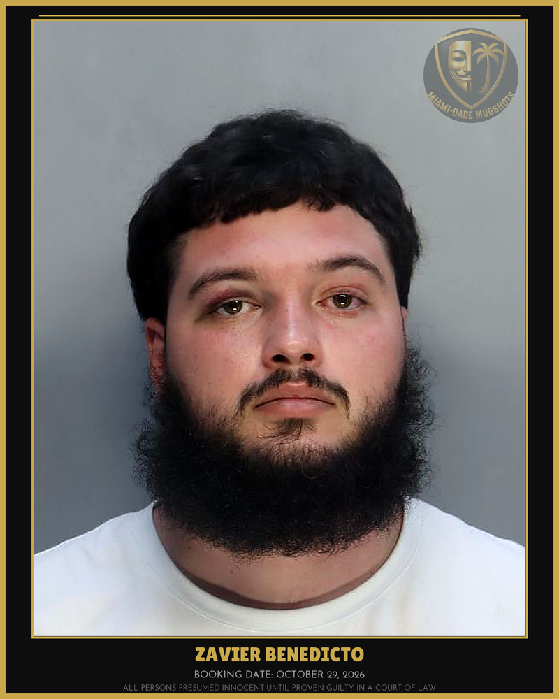 Benedicto Zavier Arrested – Miami-Dade County (October 29, 2026)