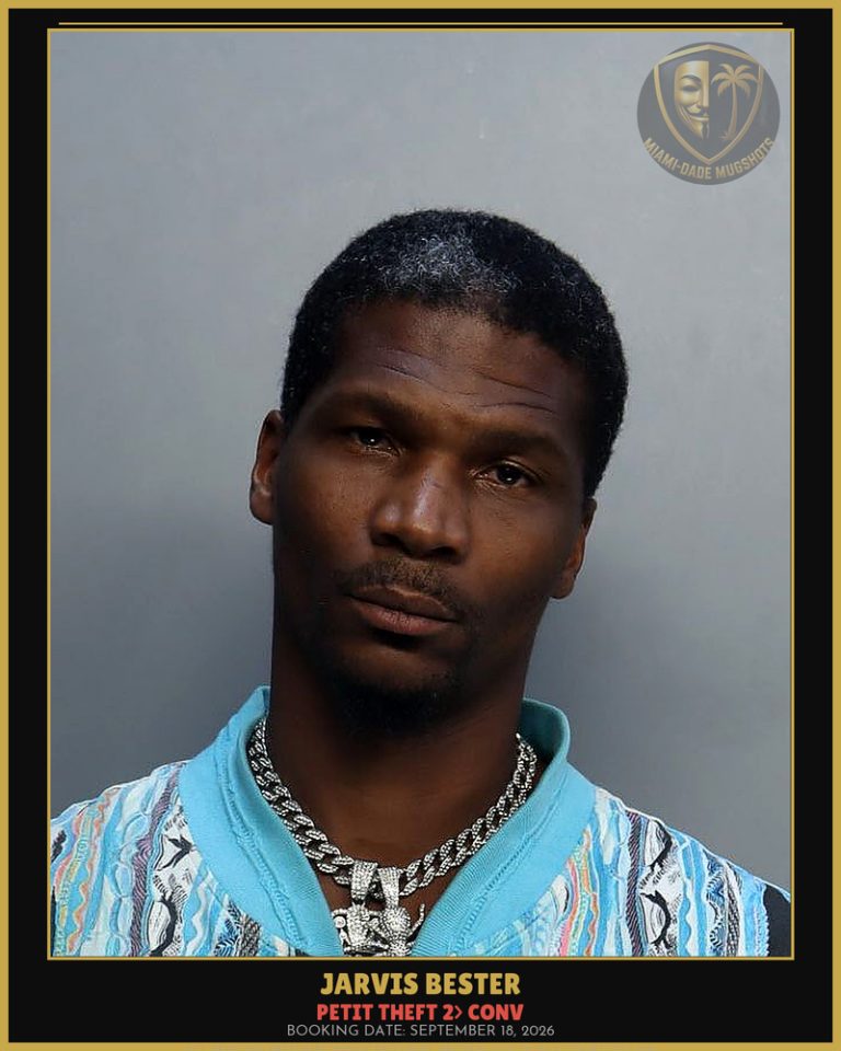 Bester Jarvis  Jermaine Arrested – PETIT THEFT 2> CONV – Miami-Dade County (September 18, 2026)