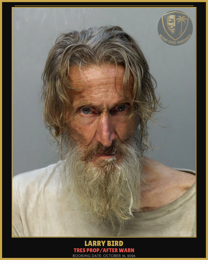 Bird Larry Steven Arrested – Tres Prop/After Warn – Miami-Dade County (October 16, 2026)