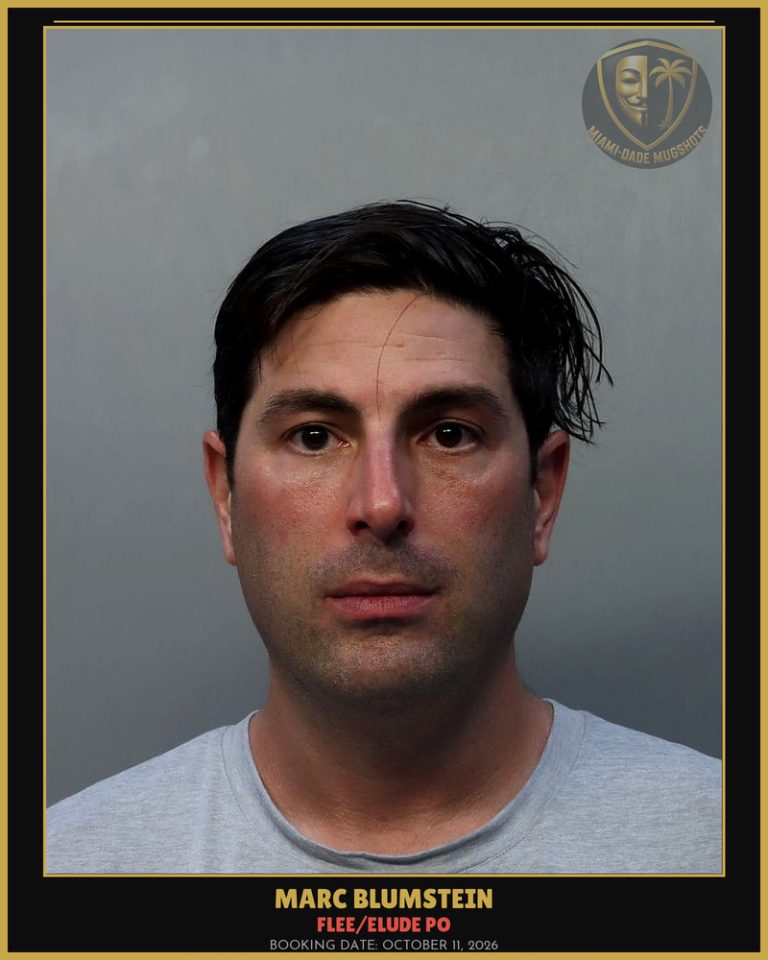 Blumstein Marc  Logan Arrested – FLEE/ELUDE PO – Miami-Dade County (October 11, 2026)