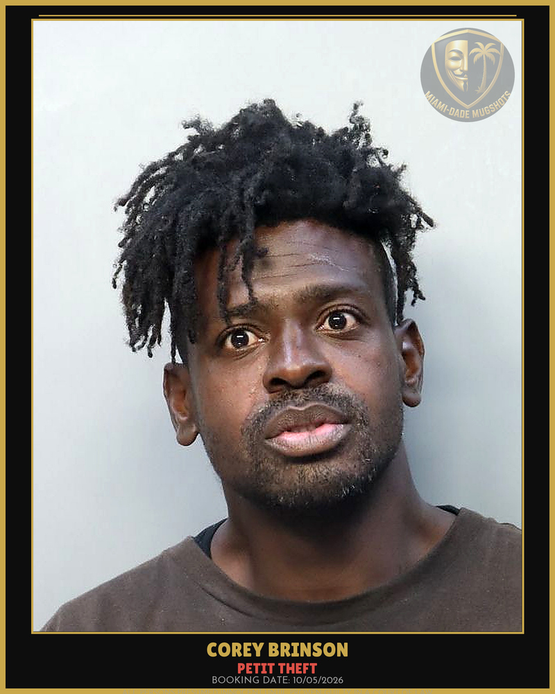 Brinson Corey Arrested – Petit Theft – Miami-Dade County (Unknown)