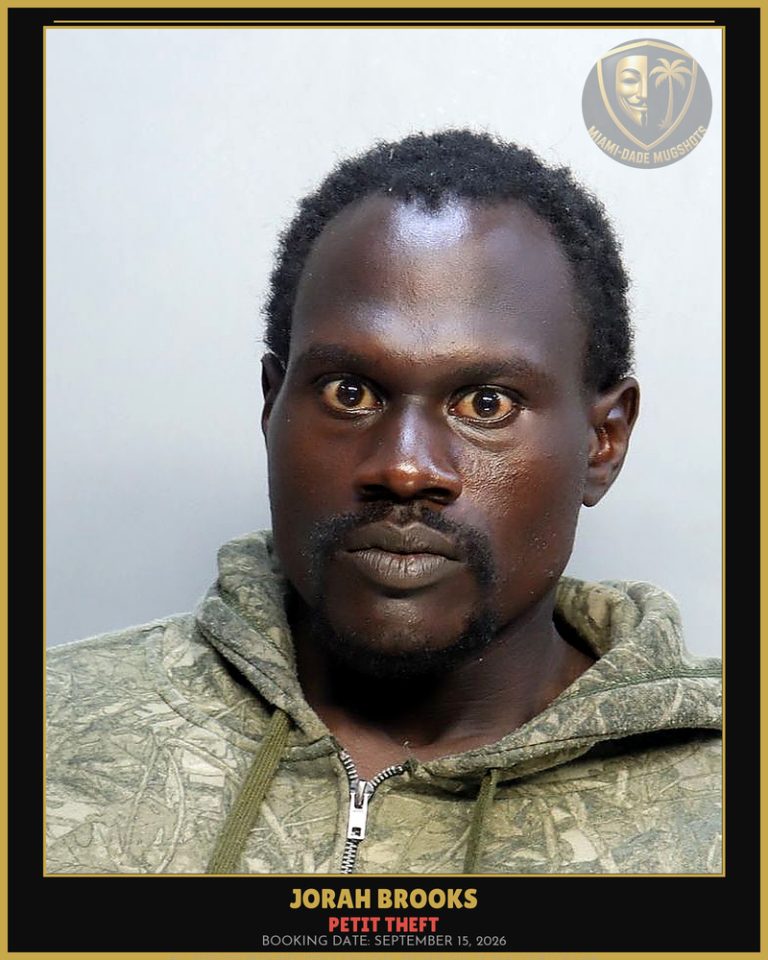 Brooks Jorah  Amon Arrested – PETIT THEFT – Miami-Dade County (September 15, 2026)