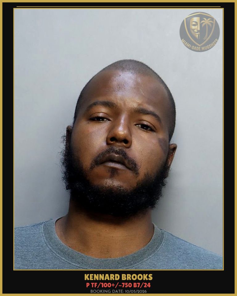 Brooks Kennard  Anthony Arrested – P TF/100+/-750 B7/24 – Miami-Dade County (Unknown)